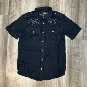 Helix Short Sleeve Button Down - Large